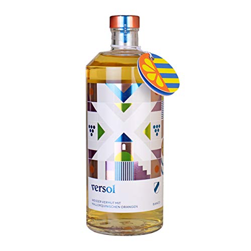 Laux Versol Bianco - Premium Weißer Wermut mit mallorquinischen Orangen - Lieblich, Süße Noten & Mildes Aroma - 18% Vol. & 0,75 L von Laux