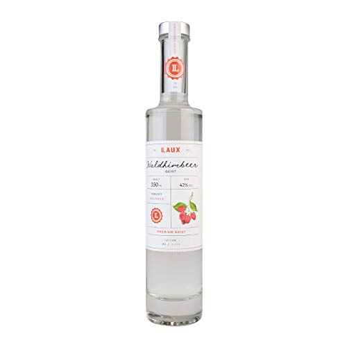LAUX Waldhimbeergeist Schnaps - Premium Spirituose - Liebliche, Süße Noten & Fruchtiges Aroma - Hochwertige Zutaten - 42% Vol. & 0,35 L von Laux