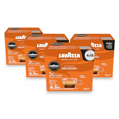 Lavazza A Modo Mio Espresso Delizioso, Kaffee, Kaffeekapseln, Arabica, 64 Kapseln von Lavazza