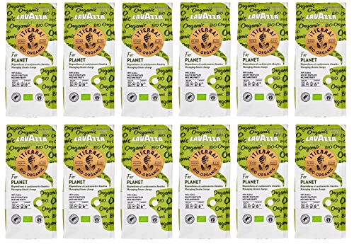 12x Lavazza Tierra Bio Organisch For Planet Gemahlener Kaffee 180g, ideal für Moka mit Blumen und Fruchtnoten Intensität 6/10, leichte Röstung 12x Lavazza Tierra Bio Organisch For Planet Gemahlener Kaffee 180g, ideal für Moka mit Blumen und Fruchtnoten Intensität 6/10, leichte Röstung von Lavazza