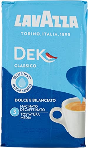 20x LAVAZZA DEK Entkoffeiniert Kaffee 250g gemahlen Italienisch espresso coffee von Lavazza