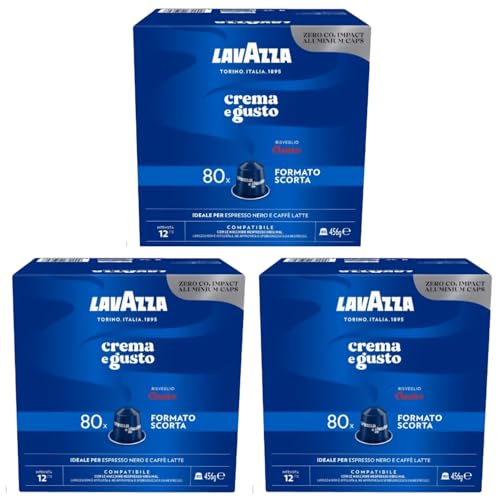 320 Kaffeekapseln Aluminium Lavazza Creme und Geschmack Klassisch kompatibel Nespresso von Lavazza