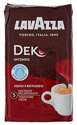 5x LAVAZZA DEK Intenso Entkoffeiniert Kaffee 250g gemahlen Italienisch Espresso von Lavazza