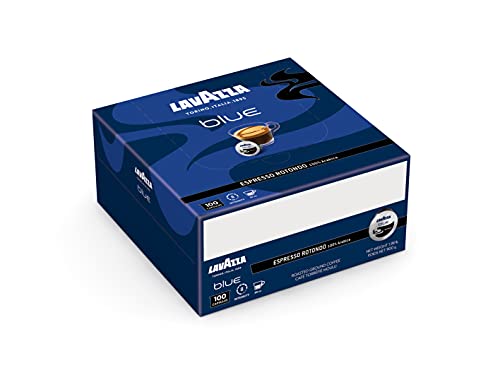 Lavazza Blue Espresso Rotondo Kaffeekapseln, 100% Arabica Kaffeepads, kompatibel mit Blue Kaffeemaschine, 100 Stück von Lavazza
