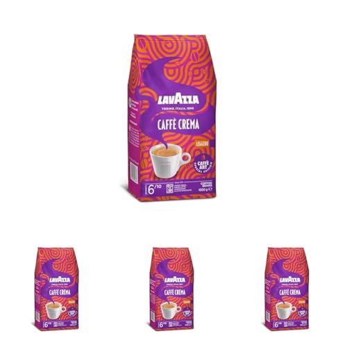 Lavazza Caffè Crema Leggero Special Edition, 1 kg Packung (Packung mit 4) von Lavazza