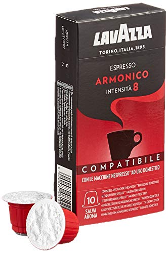 Lavazza Espresso Armonico, 10 Nespresso kompatible Kapseln Eco Caps (1 x 10 Kapseln) von Lavazza