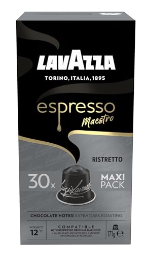 Lavazza Espresso Maestro Ristretto, intensiv und vollmundig, 30 Kapseln, Nespresso kompatibel von Lavazza