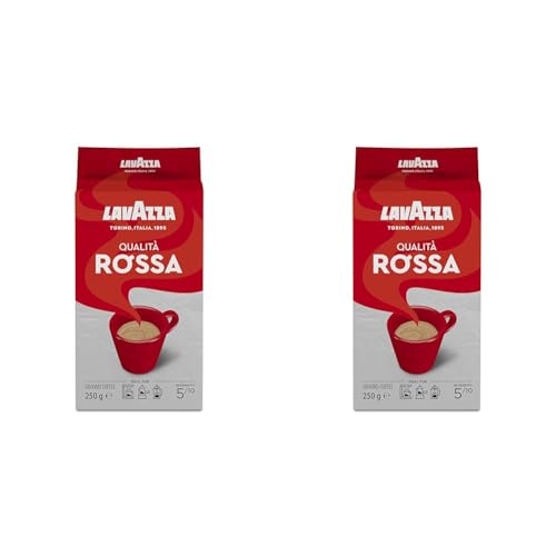 Lavazza Gemahlener Kaffee - Qualità Rossa - 2er Pack (1 x 250 g) von Lavazza