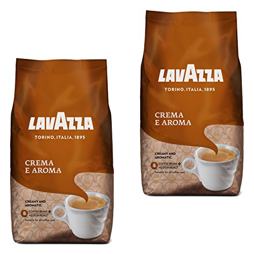 Lavazza Kaffee Bohnen Crema E Aroma, Bohnenkaffee, 2er Pack, 2 x 1000g von Lavazza