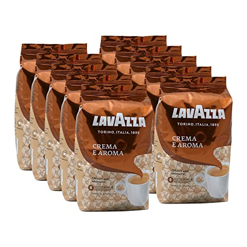 Lavazza Kaffee Crema E Aroma, ganze Bohnen, Bohnenkaffee (10 x 1kg Packung) von Lavazza
