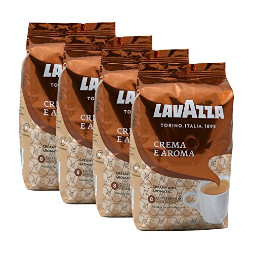 Lavazza Kaffee Crema E Aroma, (4 x 1kg Packung) von Lavazza