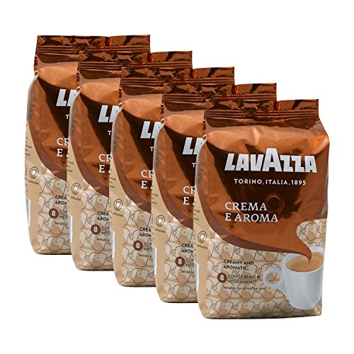 Lavazza Kaffee Crema E Aroma, (5 x 1kg Packung) von Lavazza
