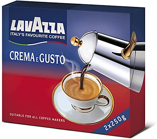 Lavazza Kaffee Crema E Gusto, gemahlen, geeignet für Mokka Herdkanne, 4er Pack, 4 x 250g von Lavazza