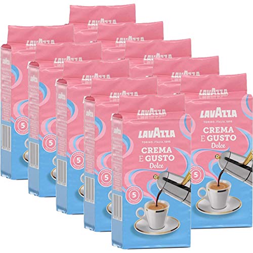 Lavazza Kaffee Crema e Gusto Delicato, gemahlener Bohnenkaffee (10 x 250g) von Lavazza