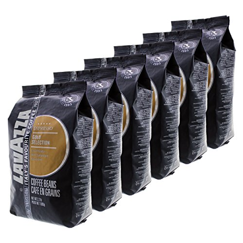 Lavazza Kaffee Espresso Gold Selection, ganze Bohnen, Bohnenkaffee, 6er Pack, 6 x 1000g von Lavazza
