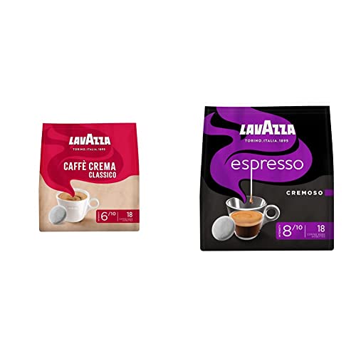 Lavazza Kaffee Pads - Classico - 180 Pads - 10er Pack (10 x 125 g) & Kaffee Pads - Intenso - 180 Pads - 10er Pack (10 x 125 g) von Lavazza