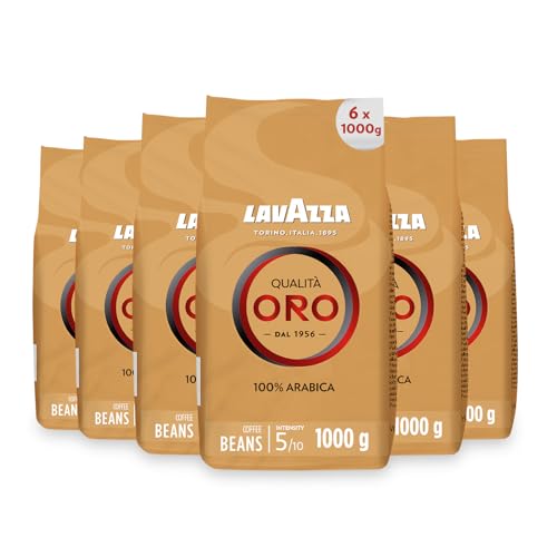 Lavazza Kaffee Qualita Oro, ganze Bohnen, Bohnenkaffee, 6er Pack, 6 x 1000g von Lavazza