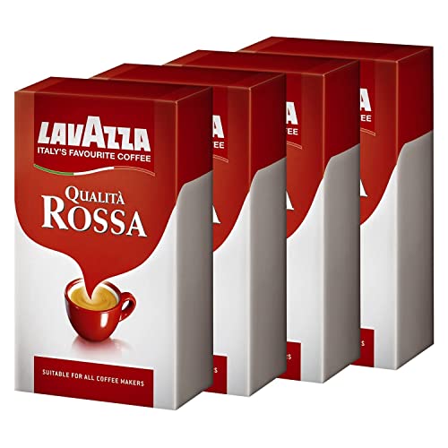 Lavazza Kaffee Qualità ROSSA, gemahlener Bohnenkaffee (4 x 250g) von Lavazza
