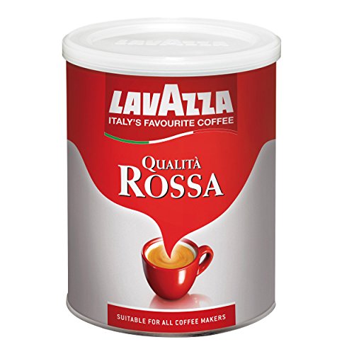 Lavazza Kaffee Qualita Rossa, Espresso Röstkaffee, Bohnenkaffee gemahlen, Filterkaffee, in Dose 250g Lavazza Kaffee Qualita Rossa, Espresso Röstkaffee, Bohnenkaffee gemahlen, Filterkaffee, in Dose 250g von Lavazza