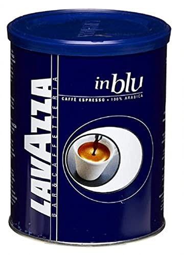 Lavazza Kaffee in Blu, Espresso Arabica Röstkaffee, Bohnenkaffee gemahlen, Filterkaffee, 250g, Dose von Lavazza
