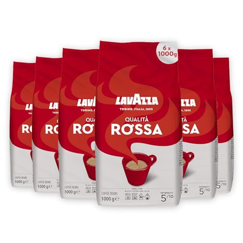 Lavazza Kaffeebohnen - Qualità Rossa - 6er Pack (6 x 1 kg) von Lavazza