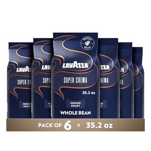 Lavazza Super Cream Espresso Bohnen - 2,2 lb. Beutel (6er Pack) von Lavazza