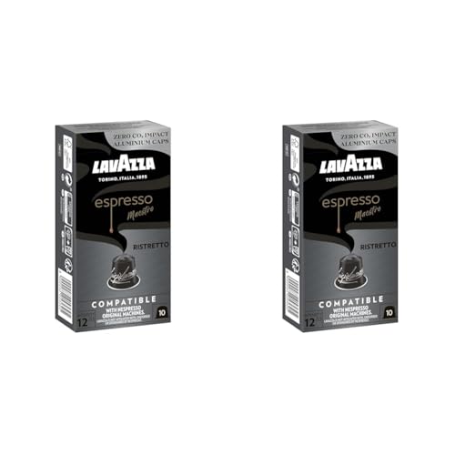 Lavazza dark-roast Espresso Ristretto, intensiv und vollmundig, 10 Kapseln, Nespresso kompatibel (Packung mit 2) von Lavazza