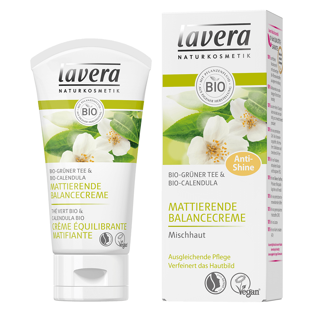 Mattierende Balancecreme von Lavera