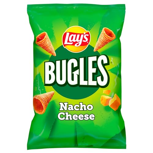 Lay´s Bugles Nacho Cheese – Herzhafter Mais-Snack mit Käse-Geschmack (14 x 75 g) von Lay´s Bugles