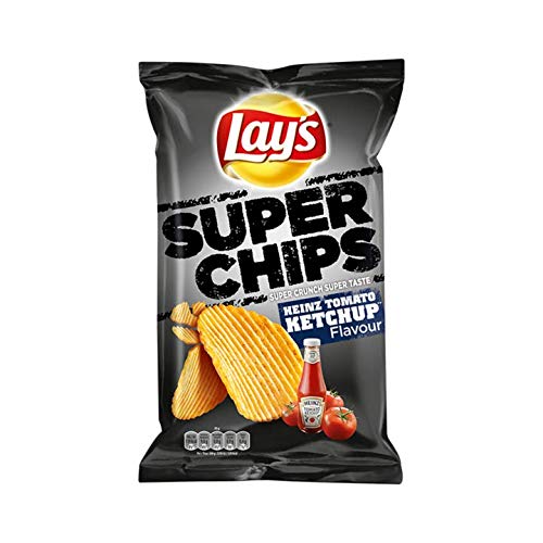Heinz Tomato Chips | Lay's | Super Chips Heinz Tomato Ketchup | Gesamtgewicht 215 Gramm von Lay's