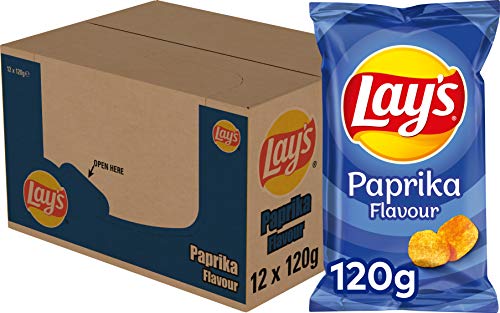 Laienspäne Paprika, Schachtel 12 Stück x 120 g von Lay's