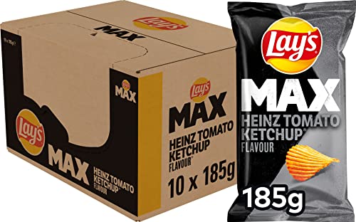 Lay's Max Chips Heinz Tomato Ketchup, Doos 10 stuks x 185 g von Lay's