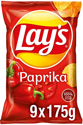 Lay's Paprika, 9 x 175 g von Lay's