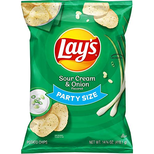 Lay's Sour Cream & Onion Flavored Potato Chips - 12.50oz von Lay's