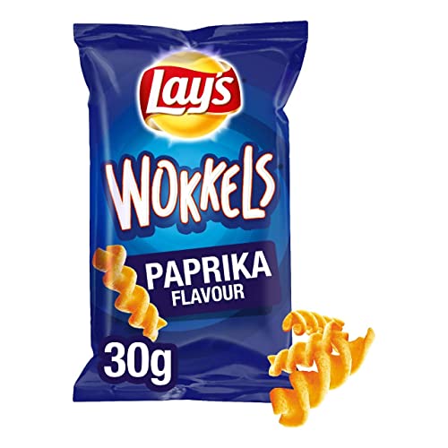 Lay's Wokkels Paprika Chips - 24 Beutel x 30 Gramm von Lay's