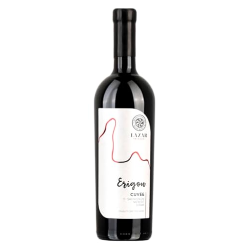 Erigon Cuvée 2020 - Intensiver Rotwein trocken, Lazar Winery aus Mazedonien, 15,5% Vol. - Vollmundige Eleganz, Passt zu Grill & Käse, 0,75 L von Lazar Winery