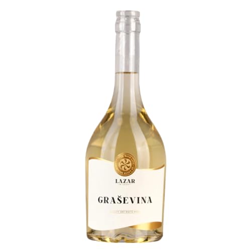 Grasevina 2022 Lazar Winery - Trockener Weißwein aus Mazedonien, Frisch & Fruchtig, 12,5% Vol., Ideal zu Salaten und Meeresfrüchten, 750ml Grasevina 2022 Lazar Winery - Trockener Weißwein aus Mazedonien, Frisch & Fruchtig, 12,5% Vol., Ideal zu Salaten und Meeresfrüchten, 750ml von Lazar Winery
