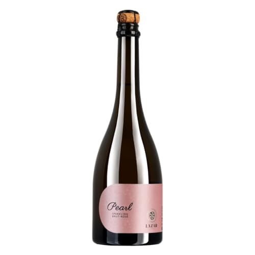 Pearl Sparkling Brut Rosé 2021 Lazar Winery - Eleganter Schaumwein aus Nordmazedonien, 11,5% Vol., Perfekt zu Aperitif und leichten Speisen, 0,75L von Lazar Winery