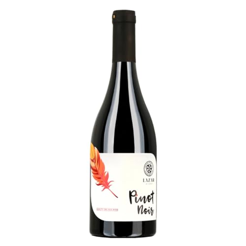 Pinot Noir 2021 Lazar Winery - Trockener Rotwein aus Mazedonien, 13,5% Vol. - Eleganter Wein mit seidigen Tanninen und reifen Kirscharomen, ideal zu Fleisch und Pilzen, 0,75L von Lazar Winery