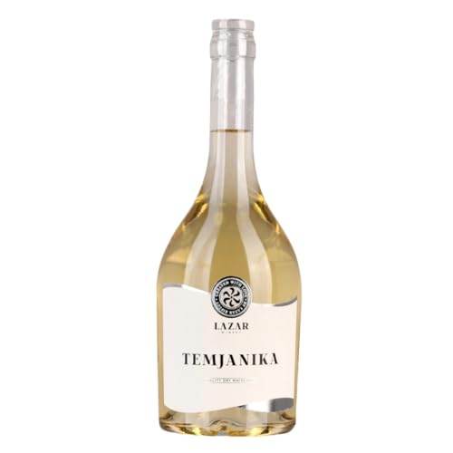 Temjanika 2022 Lazar Winery – Erlesener Trockener Weißwein aus Mazedonien, 12,5% Vol – Aromatisch, Eleganter Genuss, Passt zu Hühnchen, Fisch und Pasta, 0,75 L von Lazar Winery