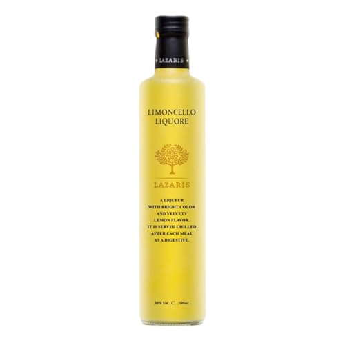 Limoncello Liqueur 30% Vol. 500ml Flasche von Lazaris