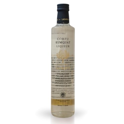 White Kumquat Likör 28% Vol. 500 ml Flasche*.LAZARIS Kumquat Likör ist ein Markenzeichen von Korfu von Lazaris