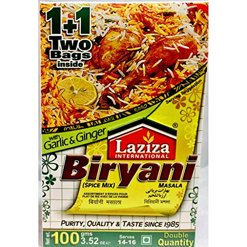 Laziza Biryani Masala mit Knoblauch und Ingwer, 100 g von Laziza