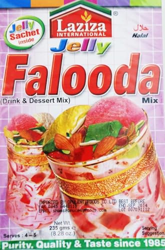 Laziza Fertige Erdbeer-Faluda-Mischung, 235 ml, 1er-Pack (Halal) von Laziza