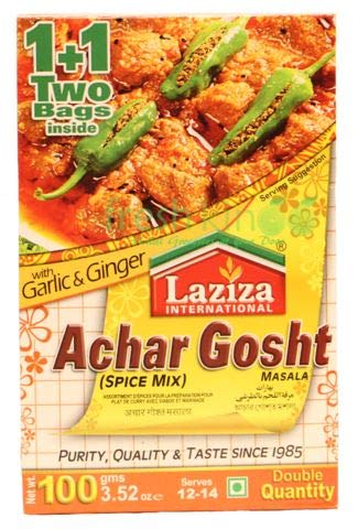 Laziza International Achar Gosht Masala, 100 g, 3 Stück Laziza International Achar Gosht Masala, 100 g, 3 Stück von Laziza