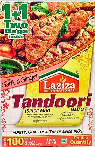 Laziza Tandoori BBQ Masala, 6er Pack (6 x 100 g) von Laziza