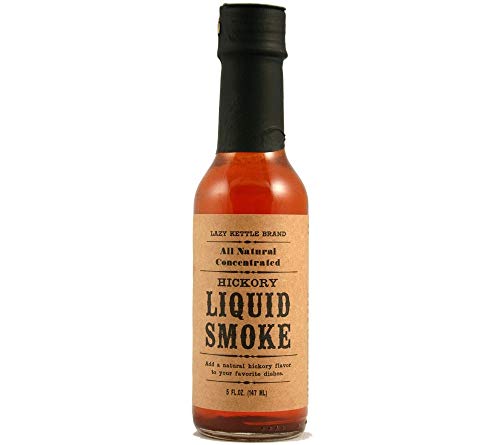 Lazy Kettle Brand Liquid Smoke – Intensives und 100% natürliches Hickory-Raucharoma – Vegan, allergenfrei, ohne künstliche Zusätze – Ideal für Saucen, Marinaden, Fleisch und vegane Speisen von Lazy Kettle Brand