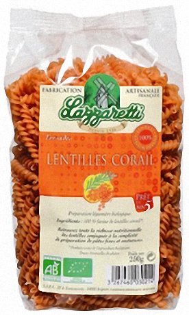 Lazzaretti Bio Spiralen Rote Linsen 250g von Lazzaretti