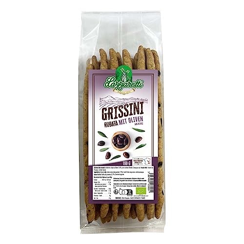 Lazzaretti Grissini, Rubatta mit Oliven, 160g (12) von Lazzaretti