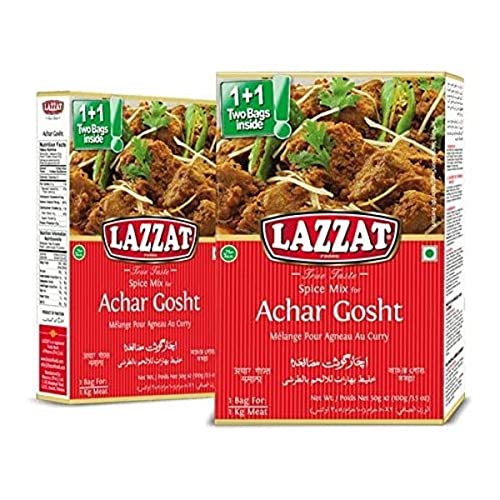 LAZZAT - Achar Gosht Spice Mix / Gewürzmischung für Fleisch 100g von Lazzat